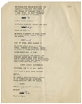 Moe Howard's 6pp. Script for a Three Stooges Skit, Circa Early 1960s, Hand-Annotated by Moe Who Changes Shemp's Name to Curly Joe -- Very Good